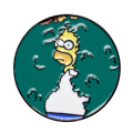 China Hersteller hochwertiger Simpsons Cartoon Revers Pin Hersteller